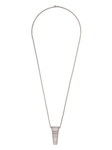 Rick Owens collier à pendentif Trunk - Argent