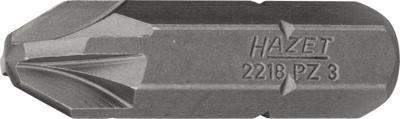 HAZET Bit 2218-PZ3 · 5/16 inch (8 mm) zeskant massief · Pozidriv-profiel PZ · SW PZ3