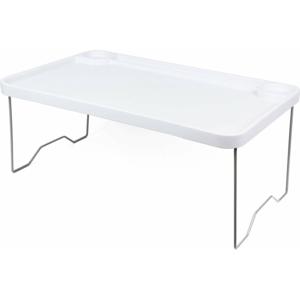 Benson Laptoptafel - opklapbaar - bed - dienblad - wit - 57 x 35 x 23 cm