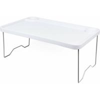 Benson Laptoptafel - opklapbaar - bed - dienblad - wit - 57 x 35 x 23 cm Benson Laptoptafel - opklapbaar - bed - dienblad - wit - 57 x 35 x 23 cm