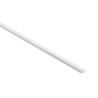 PVC Bies 2,3 x 3,5 mm x 100 cm - wit (per stuk)