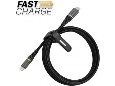 OtterBox OtterBox Nylon Braided Charge/Sync Cable USB-C to Apple Lightning 2m Black