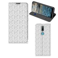 Nokia 2.4 | Hoesje met Magneet | Stripes Dots