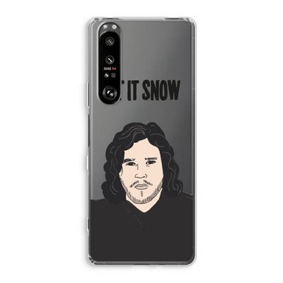 Let It Snow: Sony Xperia 1 III Transparant Hoesje