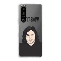 Let It Snow: Sony Xperia 1 III Transparant Hoesje