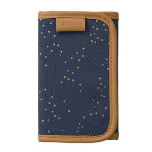 Fresk portemonnee Indigo Dots Gold Maat