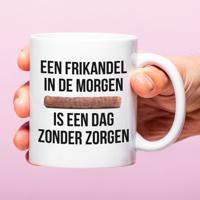 Mok Een frikandel in de morgen