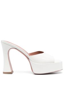 Giuliano Galiano mules Charlie 125 mm en cuir verni - Blanc