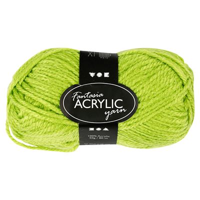 Creativ Company Acrylgaren, lichtgroen, 50gr, 80m