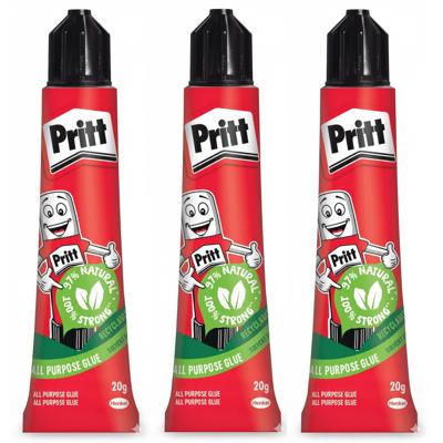 Pritt Multi Glue alleslijm - 3x - tube 20 gr - hobbylijm - knutsellijm - voor diverse materialen