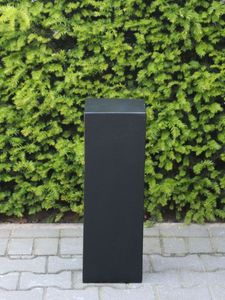Sokkel zwart, light cement 65x20x20 cm