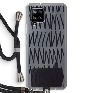 Marrakech Zigzag: Samsung Galaxy A42 5G Transparant Hoesje met koord
