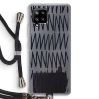 Marrakech Zigzag: Samsung Galaxy A42 5G Transparant Hoesje met koord