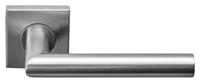 Formani deurkruk Basics LB2-19BSQ geveerd op vierkant rozet - mat RVS