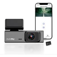 AutoSky 2K WiFi Dashcam met Groothoeklens en 32GB Geheugenkaart