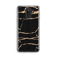 Gouden marmer: Samsung Galaxy J8 (2018) Transparant Hoesje