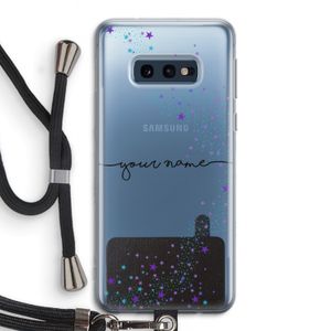 Sterren: Samsung Galaxy S10e Transparant Hoesje met koord