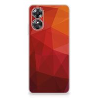 TPU Hoesje voor OPPO A17 Polygon Red