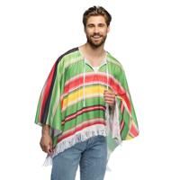 Boland Party - verkleedkleding - Mexicaanse poncho - volwassenen - Carnaval - exclusief sombrero