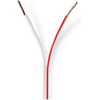 Speaker-Kabel | 2x 1,50 mm2 | 100 m | Folieverpakking | Wit Speaker-Kabel | 2x 1,50 mm2 | 100 m | Folieverpakking | Wit