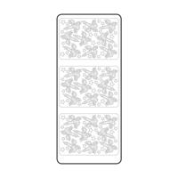 Vaessen Creative • sticker 10x23cm 10pcs goud kaarsen