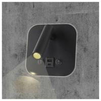 V-TAC VT-80068-B 240036 Bedlamp LED LED 8 W Warmwit Energielabel: F (A - G) Just Black