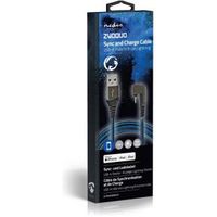 Data- en oplaadkabel | USB-A Male naar Apple Lightning 8-pins Male | 180°-aansluiting voor gaming |