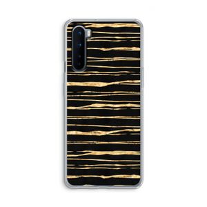 Gouden strepen: OnePlus Nord Transparant Hoesje