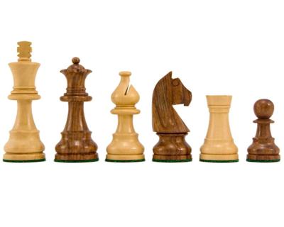 Neerwaarts Kijkende Ridder Sheesham Staunton Schaakstukken 8 cm