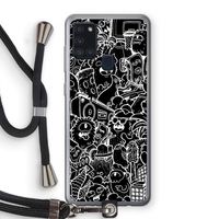 Vexx Black City : Samsung Galaxy A21s Transparant Hoesje met koord Vexx Black City : Samsung Galaxy A21s Transparant Hoesje met koord