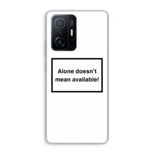 Alone: Xiaomi 11T Transparant Hoesje