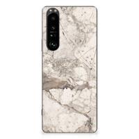 Sony Xperia 1 III | TPU | Siliconen hoesje | Marmer Beige