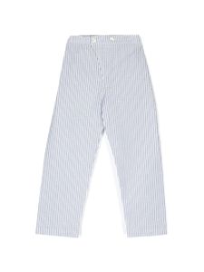 Siola pantalon droit à rayures - Blanc