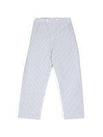 Siola pantalon droit à rayures - Blanc