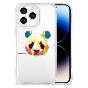 iPhone 14 Pro Stevig Bumper Hoesje Panda Color