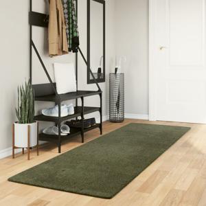 VidaXL Vloerkleed huarte laagpolig zacht wasbaar 80x250 cm bosgroen