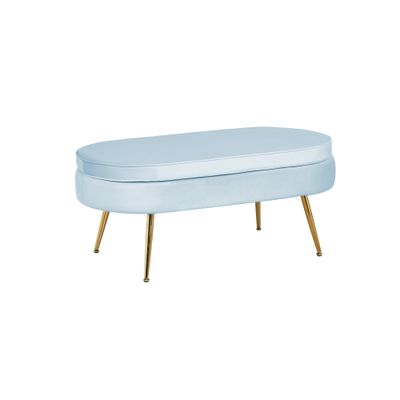 Poef Chanelle Lichtgrijs 99 cm