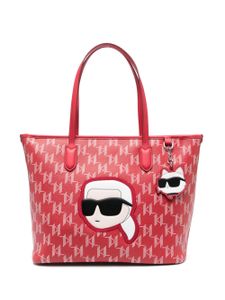 Karl Lagerfeld grand sac cabas à motif K/Ikonik - Rouge