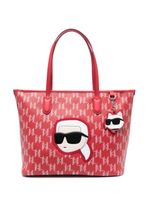 Karl Lagerfeld grand sac cabas à motif K/Ikonik - Rouge