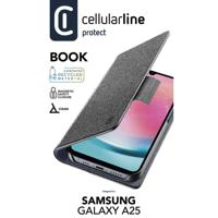 Cellularline BOOK3GALA255GK Backcover Samsung Samsung Galaxy A25 5G Zwart