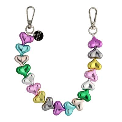 Telefoonkoord Heart - Multicolor - Zilver Telefoonkoord Heart - Multicolor - Zilver
