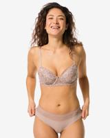 HEMA Dames Brazilian Micro Met Kant Beige (beige)