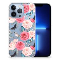 Apple iPhone 13 Pro | TPU Case | Butterfly Roses