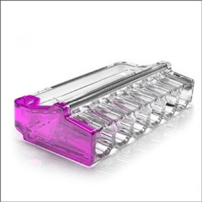 Conex lasklem 6 voudig paars mini met verbeterde grip 0.5 tot 2.5mm² 24A 450V CH2006M