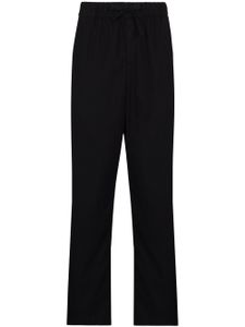 TEKLA pantalon de pyjama droit - Noir