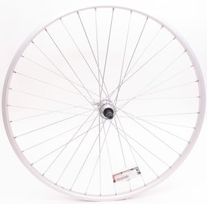 Achterwiel 28" / 622*21 Parallex velg freewheel naaf met snelspanner zilver