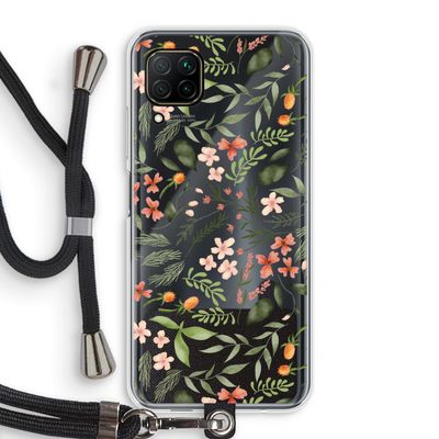 Sweet little flowers: Huawei P40 Lite Transparant Hoesje met koord
