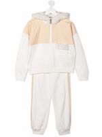 Moncler Enfant survêtement colour block à bords contrastants - Tons neutres