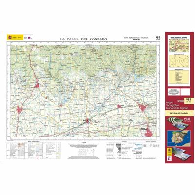 Topografische kaart 982 MT50 La Palma del Condado | CNIG - Instituto Geográfico Nacional1
