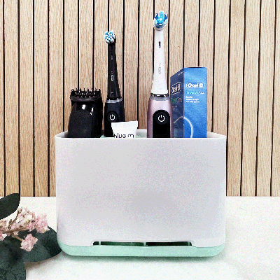 Tandenborstelhouder met 6 Sorteervakken - Vrijstaand - Large Groen